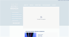 Desktop Screenshot of jeffkronsonmd.com