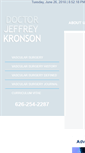 Mobile Screenshot of jeffkronsonmd.com