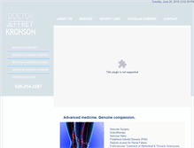 Tablet Screenshot of jeffkronsonmd.com